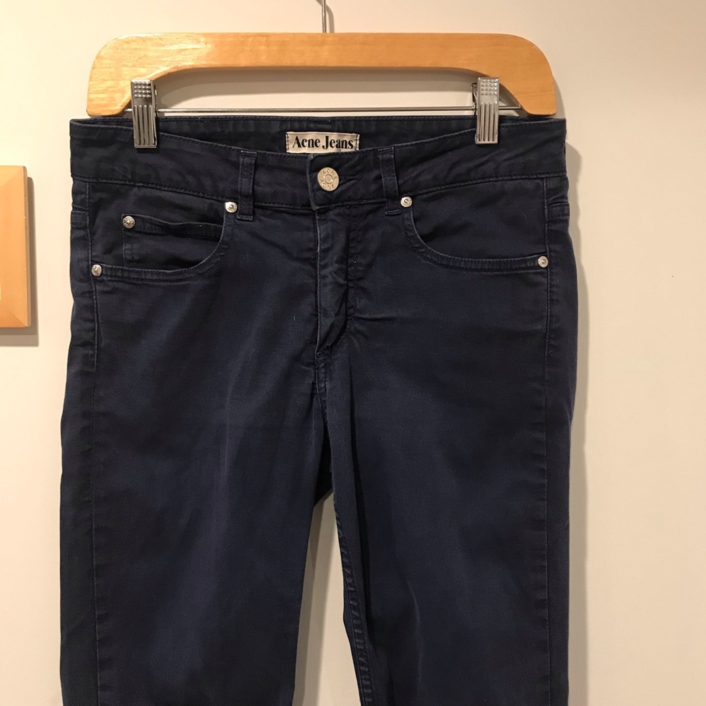 Acne Skinny Straight Hex Jeans in Summer Blue